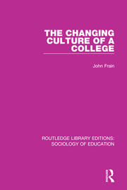 The Changing Culture of a College book cover