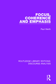 Focus, Coherence and Emphasis book cover