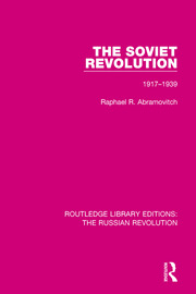 The Soviet Revolution: 1917-1938 book cover