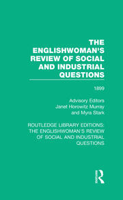 The Englishwoman's Review of Social and Industrial Questions: 1899 book cover