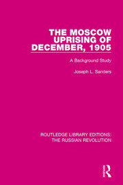 The Moscow Uprising of December, 1905: A Background Study book cover
