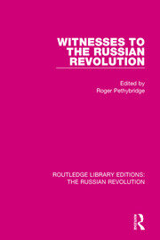 Witnesses to the Russian Revolution book cover