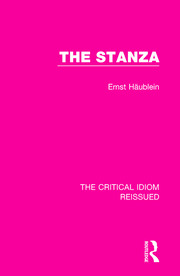 The Stanza book cover