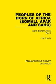 Peoples of the Horn of Africa (Somali, Afar and Saho): North Eastern Africa Part I book cover