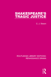 Shakespeare's Tragic Justice book cover