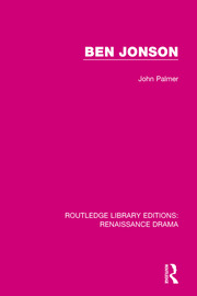 Ben Jonson book cover