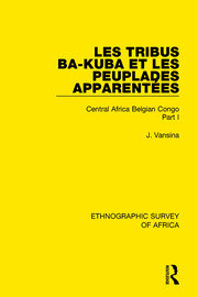 Les Tribus Ba-Kuba et les Peuplades Apparentées: Central Africa Belgian Congo Part I book cover