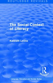 Routledge Revivals: The Social Context of Literacy (1986) book cover