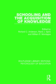 Schooling and the Acquisition of Knowledge book cover