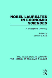 Nobel Laureates in Economic Sciences: A Biographical Dictionary book cover
