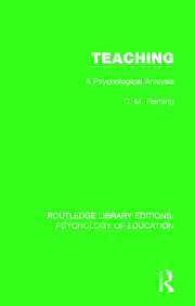 Teaching: A Psychological Analysis book cover
