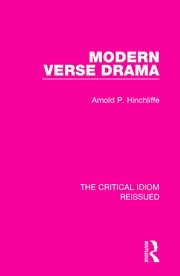 Modern Verse Drama book cover