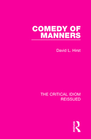 Comedy of Manners book cover