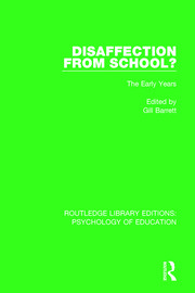 Disaffection from School?: The Early Years book cover