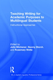 Teaching Writing for Academic Purposes to Multilingual Students: Instructional Approaches book cover