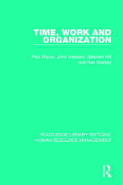Time, Work and Organization book cover