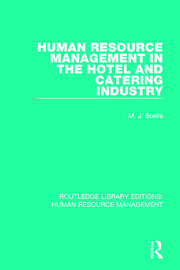 Human Resource Management in the Hotel and Catering Industry book cover