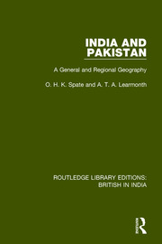 India and Pakistan: A General and Regional Geography book cover