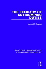 The Efficacy of Antidumping Duties book cover