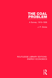 The Coal Problem: A Survey: 1910-1936 book cover