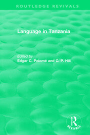 Routledge Revivals: Language in Tanzania (1980) book cover