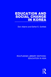 Education and Social Change in Korea book cover