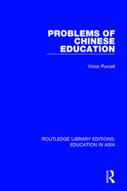 Problems of Chinese Education book cover