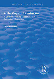 At the Verge of Inclusiveness: A Study of Learning Support in Post-Compulsory Education book cover