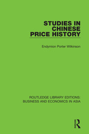 Studies in Chinese Price History book cover