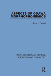 Aspects of Odawa Morphophonemics book cover