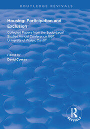 Housing: Participation and Exclusion: Collected Papers from the Socio-Legal Studies Annual Conference 1997, University of Wales, Cardiff book cover