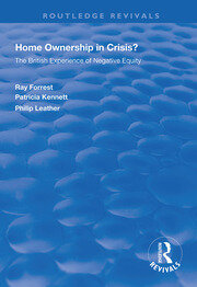 Home Ownership in Crisis?: The British Experience of Negative Equity book cover