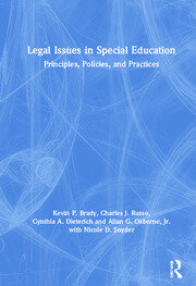 Legal Issues in Special Education: Principles, Policies, and Practices book cover