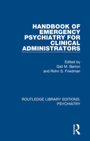 Handbook of Emergency Psychiatry for Clinical Administrators book cover