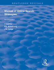 Manual of Online Search Strategies book cover