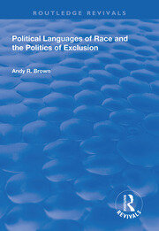 Political Languages of Race and the Politics of Exclusion book cover