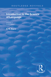 Introduction to the Science of Language: In Two Volumes. Vol 2 book cover