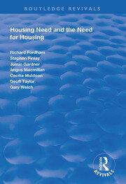 Housing Need and the Need for Housing book cover