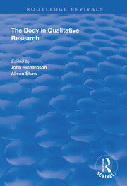 The Body in Qualitative Research book cover