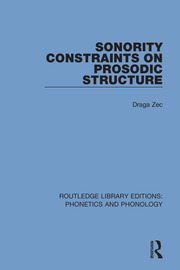 Sonority Constraints on Prosodic Structure book cover