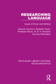 Researching Language: Issues of Power and Method book cover
