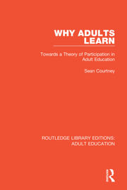 Why Adults Learn: Towards a Theory of Participation in Adult Education book cover