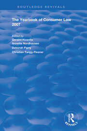 The Yearbook of Consumer Law 2007 book cover