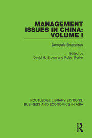 Management Issues in China: Volume 1: Domestic Enterprises book cover