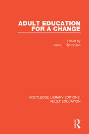 Adult Education For a Change book cover