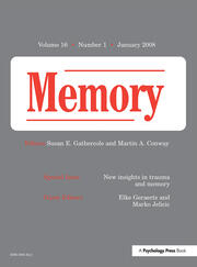 New Insights in Trauma and Memory: A Special Issue of Memory book cover