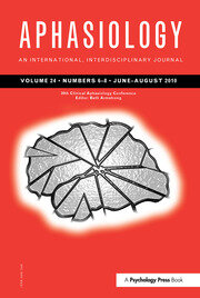 39th Clinical Aphasiology Conference: A Special Issue of Aphasiology book cover