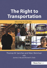 The Right to Transportation: Moving to Equity book cover