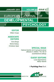 National Identity and Ingroup-Outgroup Attitudes in Children: The Role of Socio-Historical Settings: A Special Issue of the European Journal of Developmental Psychology book cover