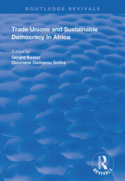 Trade Unions and Sustainable Democracy in Africa book cover